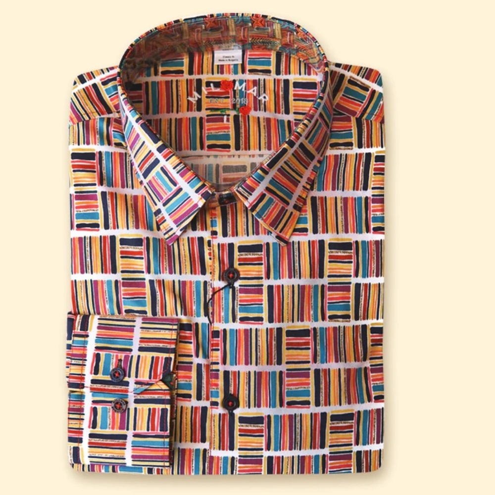 Mil mar stripes long sleeve button down Like new M